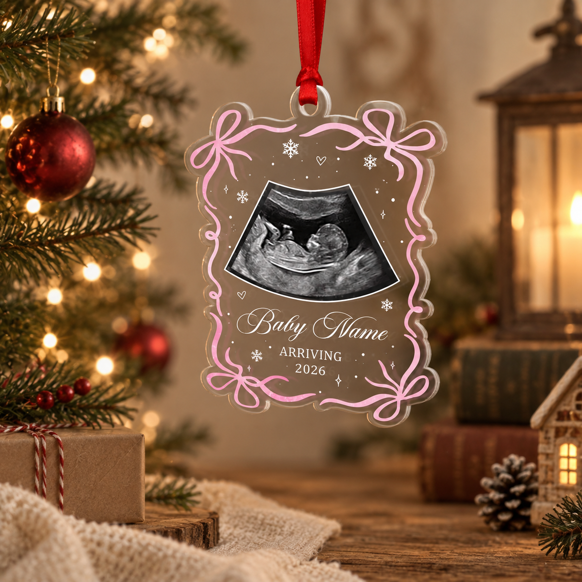 Custom Baby Expecting See You Ornament, Personalized Baby Scan Christmas Bauble With Photo, Baby Arriving Ornament Decor - Christmas Gift For New Mom 1029fac4-a732-43bd-b461-54c44a8c3fde-th2.png