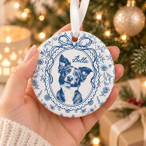 Custom Pet Portrait Ornament: Floral Dog Photo Christmas Ornament 2026, Pet Photo Christmas Decor, Dog Mom Gift, Dog Memorial Gift 103e4f18-b460-4750-9a9c-3aaf6fcd21ad-8052378d-ea3a-44d9-a989-4097362b0d25.png