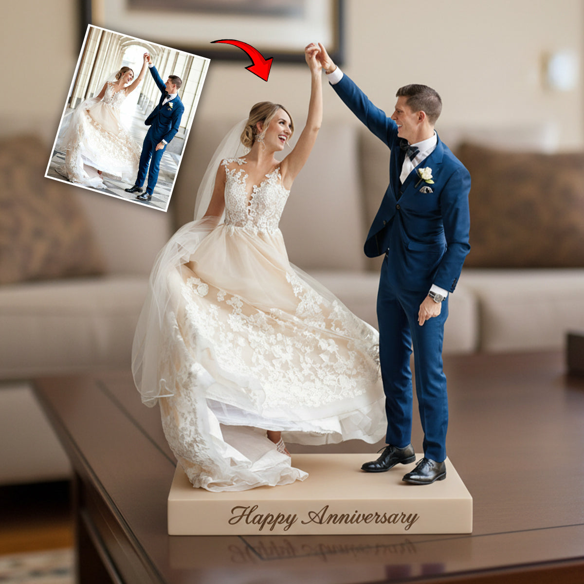 Custom From Any Photo - Personalized Couple Custom Shaped Acrylic Plaque