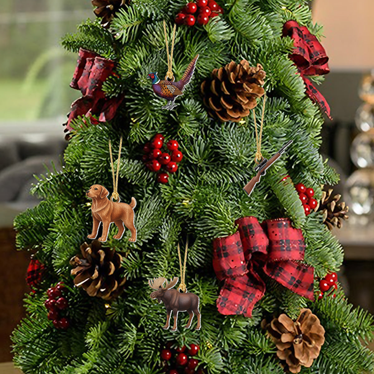 Hunting Life Blind Box - Personalized Hunting Advent Calendar With Ornaments 24 Acrylic Ornament Countdown To Christmas