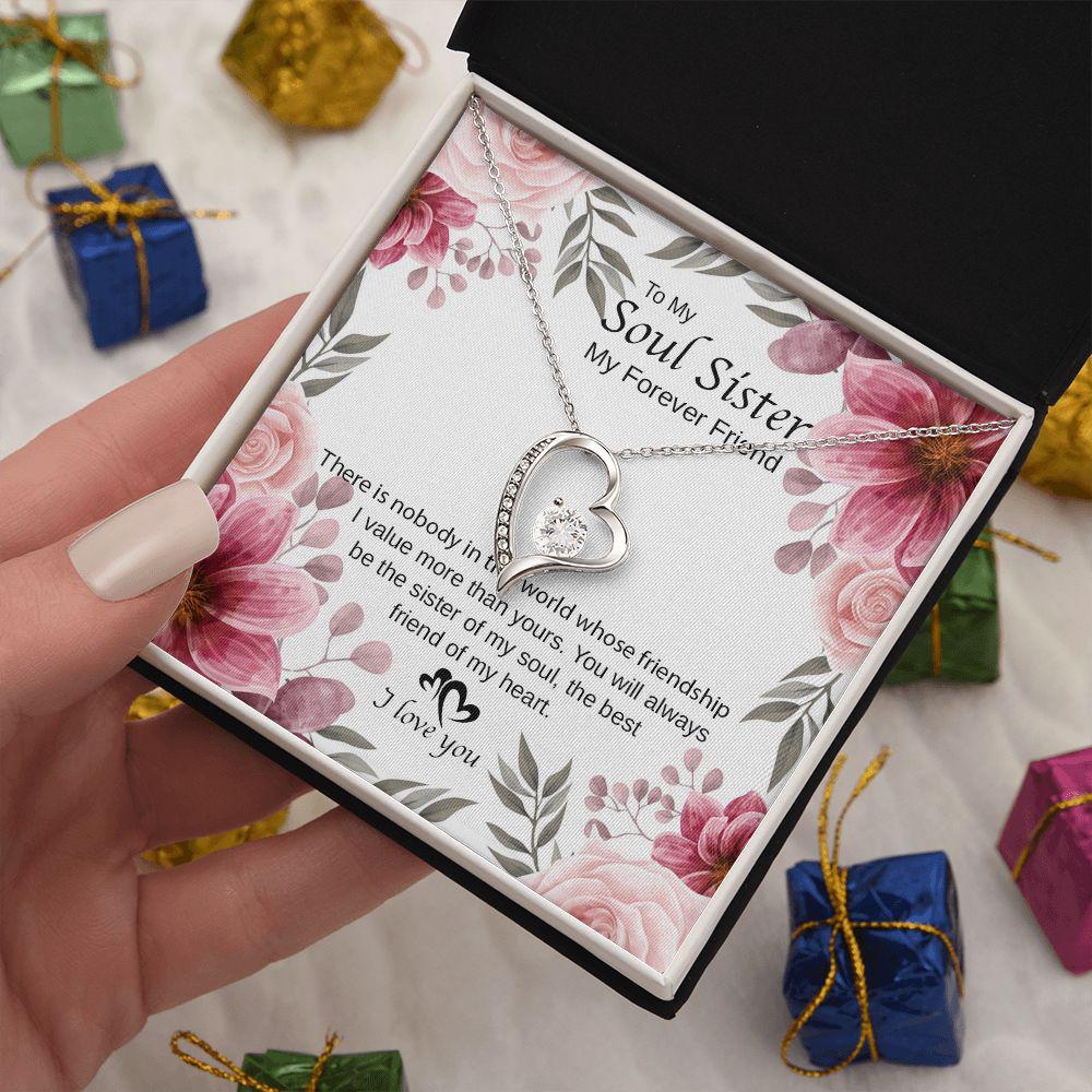 To My Sister You Are The Best Friend Of My Heart Necklace With Message Card, Birthday Gift, Meaningful Gift For Sister, Love From Sis. 1064.jpg