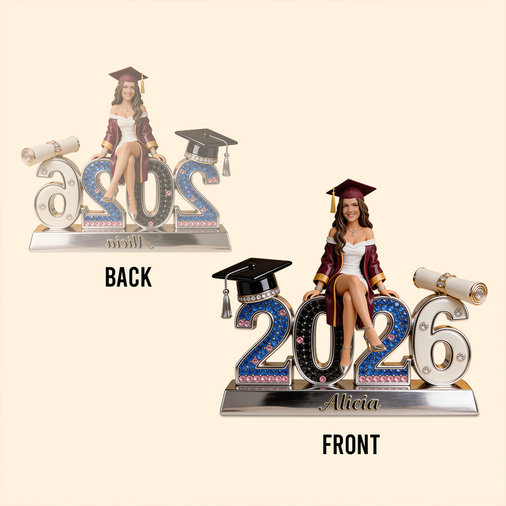 Graduation Memory Personalized Sculpture 2026 - Personalized Table Acrylic Block