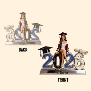 Graduation Memory Personalized Sculpture 2026 - Personalized Table Acrylic Block