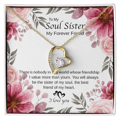 To My Sister You Are The Best Friend Of My Heart Necklace With Message Card, Birthday Gift, Meaningful Gift For Sister, Love From Sis. 1066.jpg