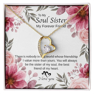 To My Sister You Are The Best Friend Of My Heart Necklace With Message Card, Birthday Gift, Meaningful Gift For Sister, Love From Sis. 1066.jpg