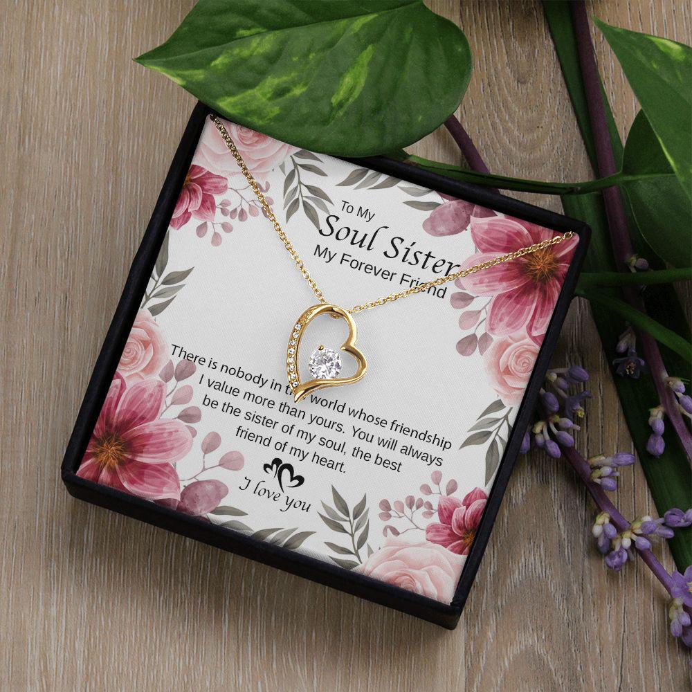 To My Sister You Are The Best Friend Of My Heart Necklace With Message Card, Birthday Gift, Meaningful Gift For Sister, Love From Sis. 1067.jpg