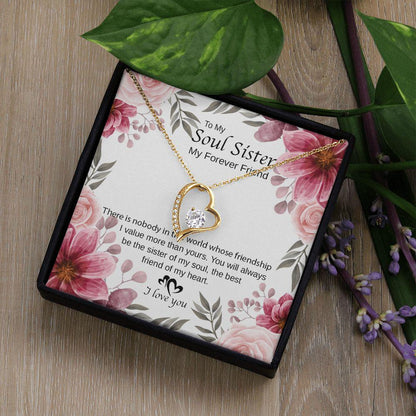 To My Sister You Are The Best Friend Of My Heart Necklace With Message Card, Birthday Gift, Meaningful Gift For Sister, Love From Sis. 1067.jpg