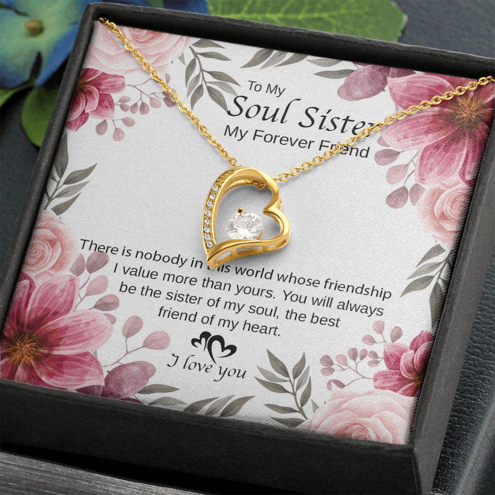To My Sister You Are The Best Friend Of My Heart Necklace With Message Card, Birthday Gift, Meaningful Gift For Sister, Love From Sis. 1068.jpg