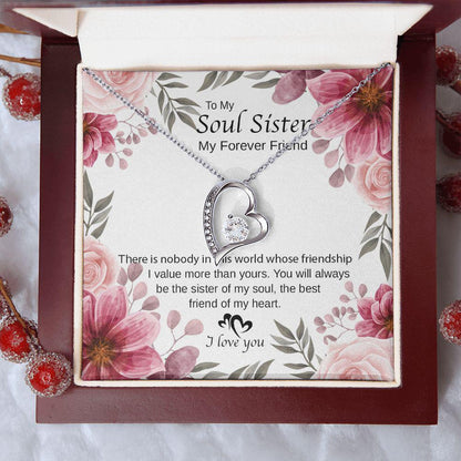 To My Sister You Are The Best Friend Of My Heart Necklace With Message Card, Birthday Gift, Meaningful Gift For Sister, Love From Sis. 1069.jpg
