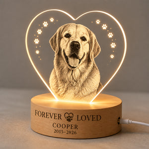 Pet Memorial Heart LED Light – Forever Loved (Photo + Name + Years) - Personalized 3D LED Light Wooden Base 10701a6b-46a6-4565-b7c3-ca6b2f614c8d.jpg