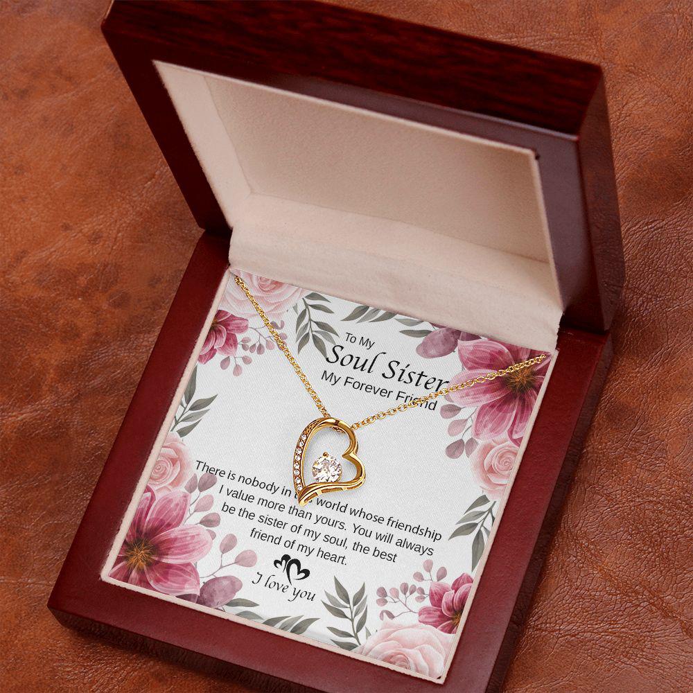 To My Sister You Are The Best Friend Of My Heart Necklace With Message Card, Birthday Gift, Meaningful Gift For Sister, Love From Sis. 1070.jpg