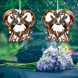 You & Me We Got This - Personalized Hunting Car Ornament