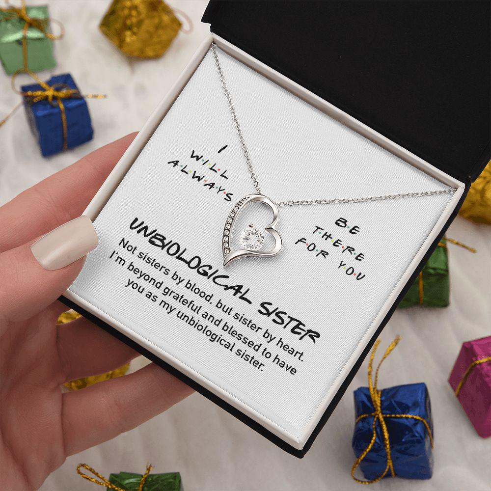 To My Unbiological Sister Necklace, Sentimental Gift For Best Friend, Birthday Gift For Best Friend, Sisterhood Gift, To My Best Friend 1073.jpg