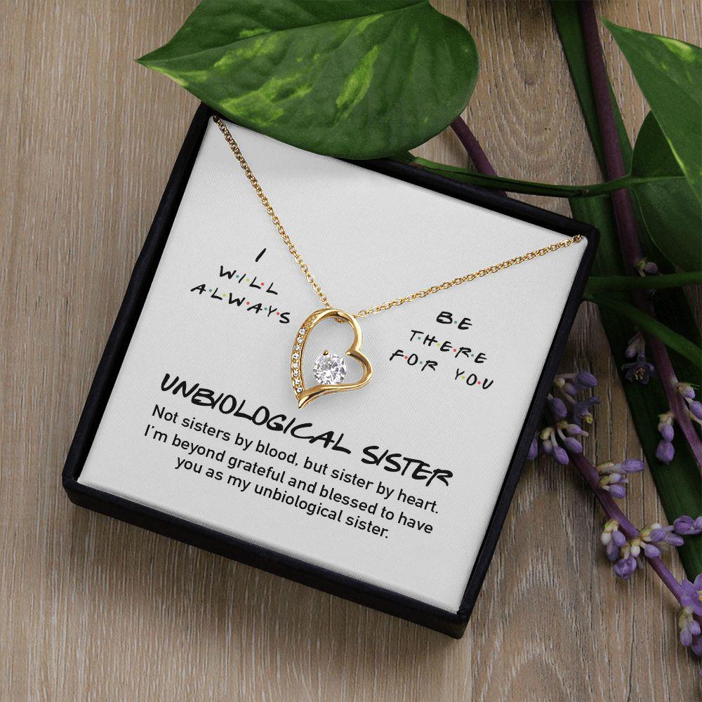 To My Unbiological Sister Necklace, Sentimental Gift For Best Friend, Birthday Gift For Best Friend, Sisterhood Gift, To My Best Friend 1076.jpg