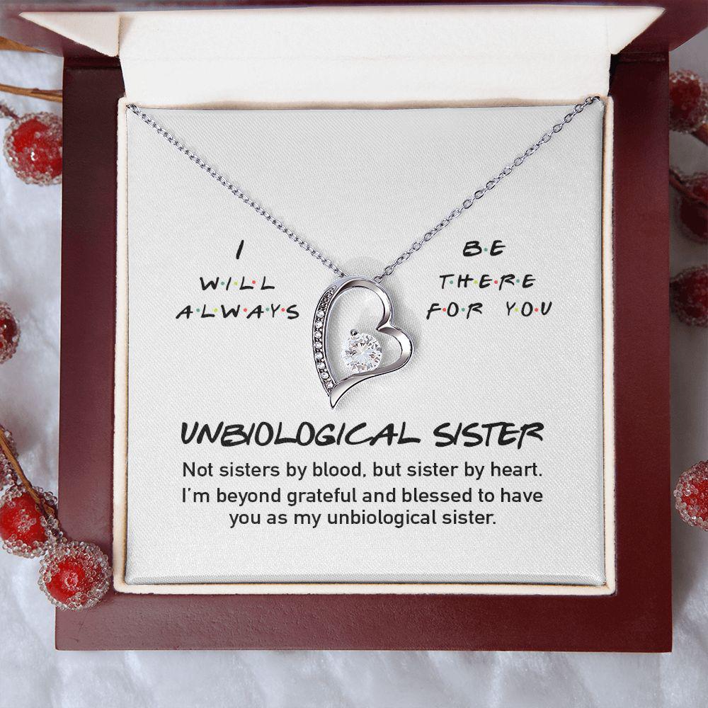 To My Unbiological Sister Necklace, Sentimental Gift For Best Friend, Birthday Gift For Best Friend, Sisterhood Gift, To My Best Friend 1078.jpg