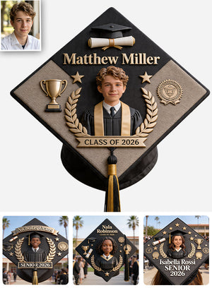 Class Of 2026 - Personalized Graduation Cap Topper