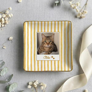 Custom Pet Photo Ceramic Jewelry Tray, Personalized Dog Cat Portrait Ring Holder, Ring Dish 108ccf21-da2e-41b4-9014-025b2c1bc03b-3.jpg