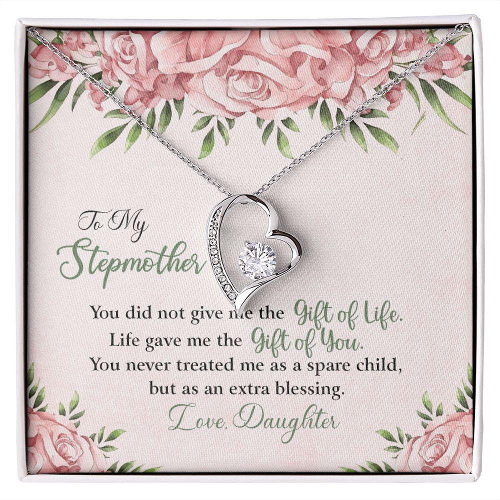 To My StepMom God Gave Me The Gift Of You Necklace With Message Card, Birthday Gift For Mom, Meaningful Gift For Mom, Love From Daughter. 1090.jpg