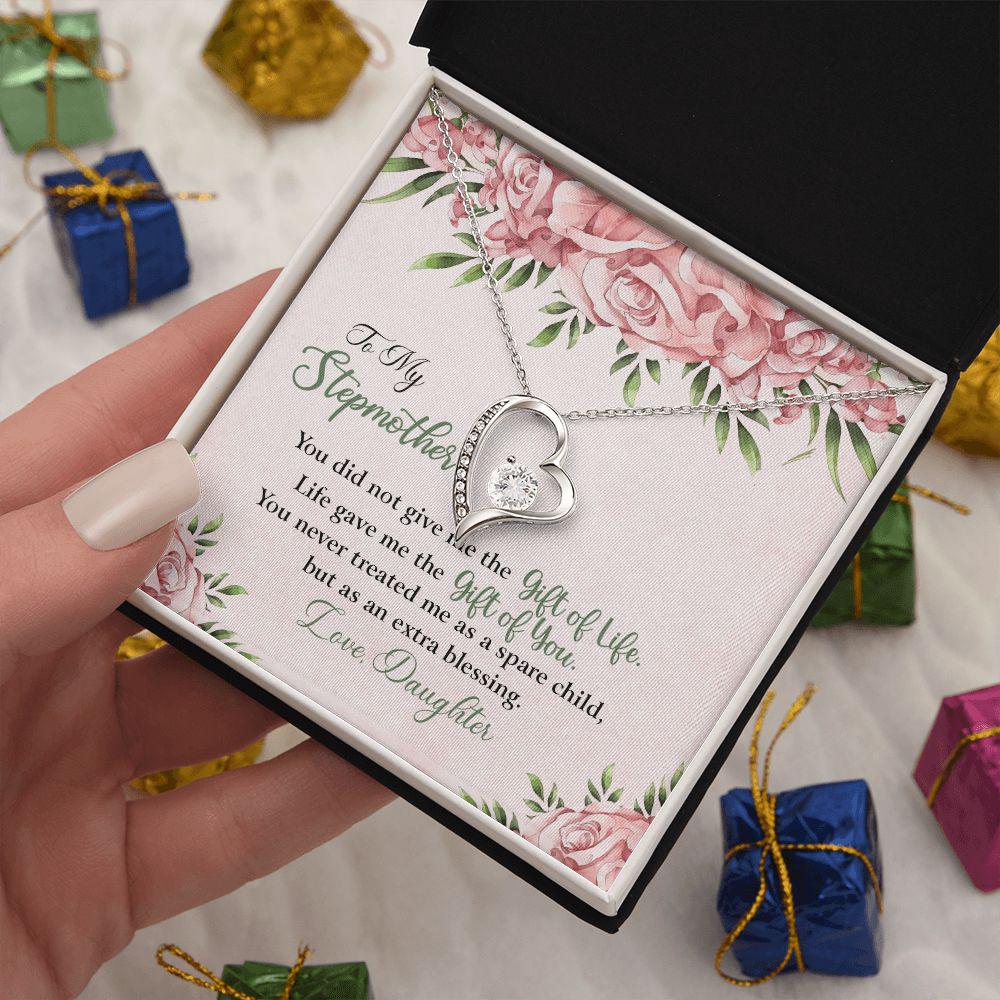 To My StepMom God Gave Me The Gift Of You Necklace With Message Card, Birthday Gift For Mom, Meaningful Gift For Mom, Love From Daughter. 1091.jpg
