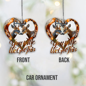 You & Me We Got This - Personalized Hunting Car Ornament