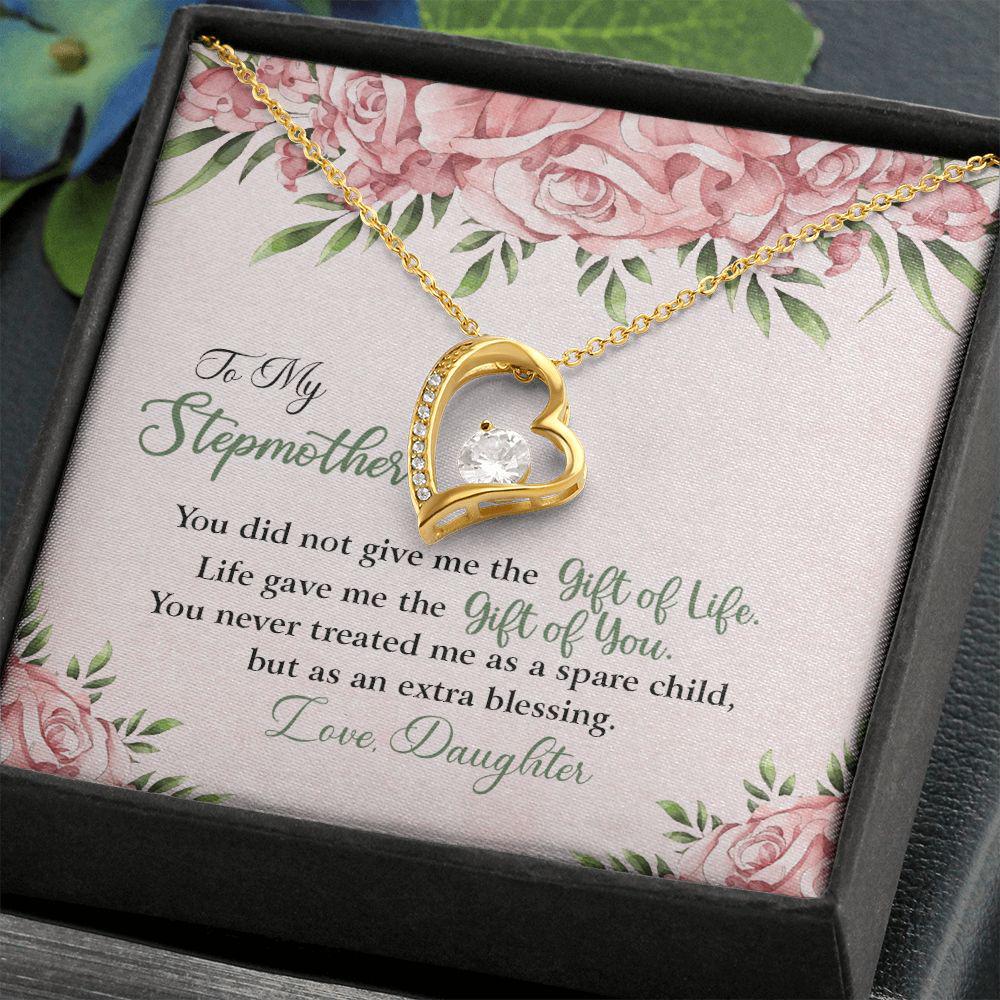 To My StepMom God Gave Me The Gift Of You Necklace With Message Card, Birthday Gift For Mom, Meaningful Gift For Mom, Love From Daughter. 1095.jpg
