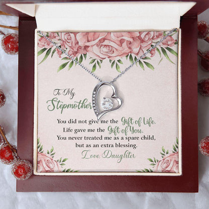 To My StepMom God Gave Me The Gift Of You Necklace With Message Card, Birthday Gift For Mom, Meaningful Gift For Mom, Love From Daughter. 1096.jpg