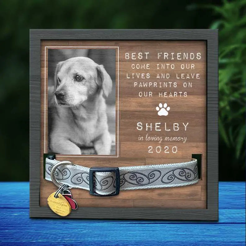 Personalized Pet Memorial Sign: Collar Frame, Photo Upload, Wood 10963637-b534-45f3-b244-f7cac3f4fa8a-rehyyju-4-.webp
