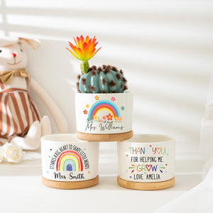 Custom Teacher Plant Pot, Teacher Appreciation Gifts, Thank You Gift For Teacher, Succulent Planter, Teacher Gift, Back to School Gift