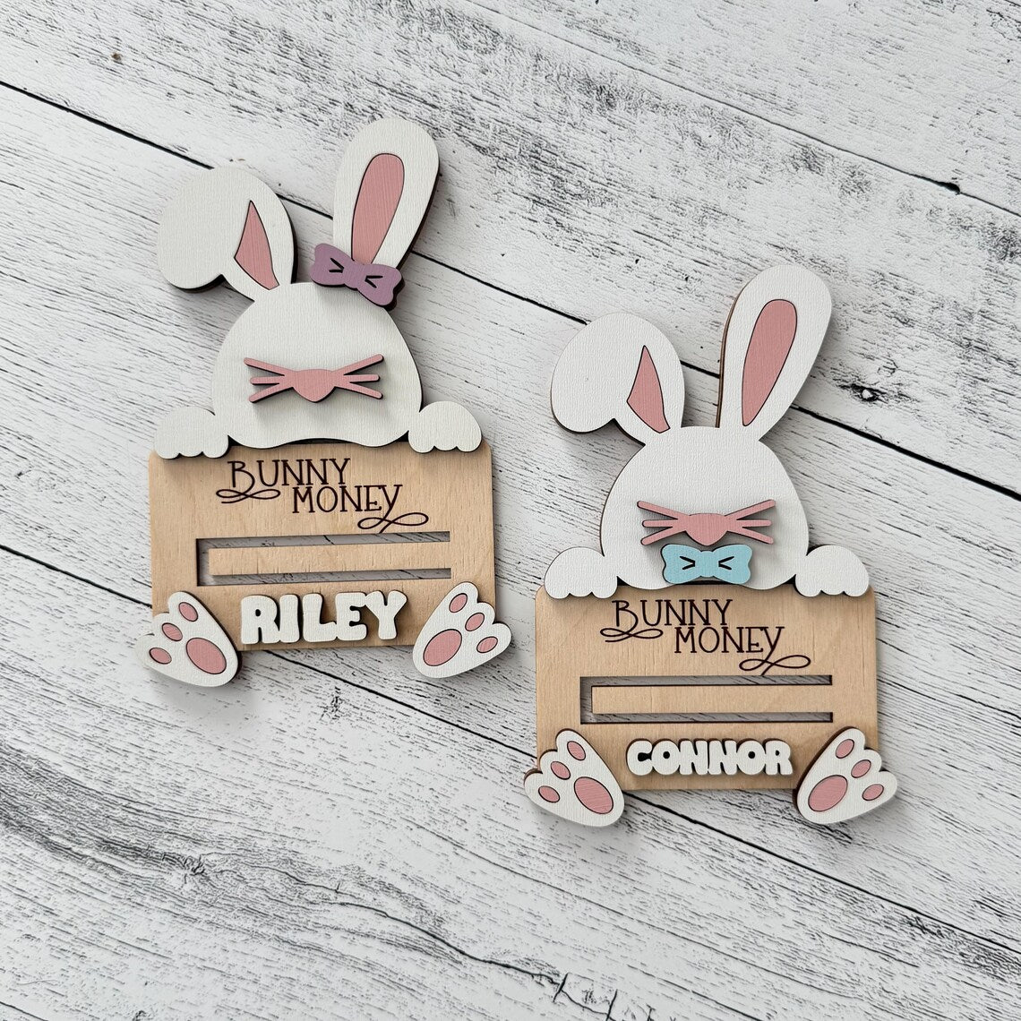 Personalized Easter Bunny Money Card, Kids Easter Basket Gift, Easter Money Card, Easter Money Holder, Easter Basket Stuffers