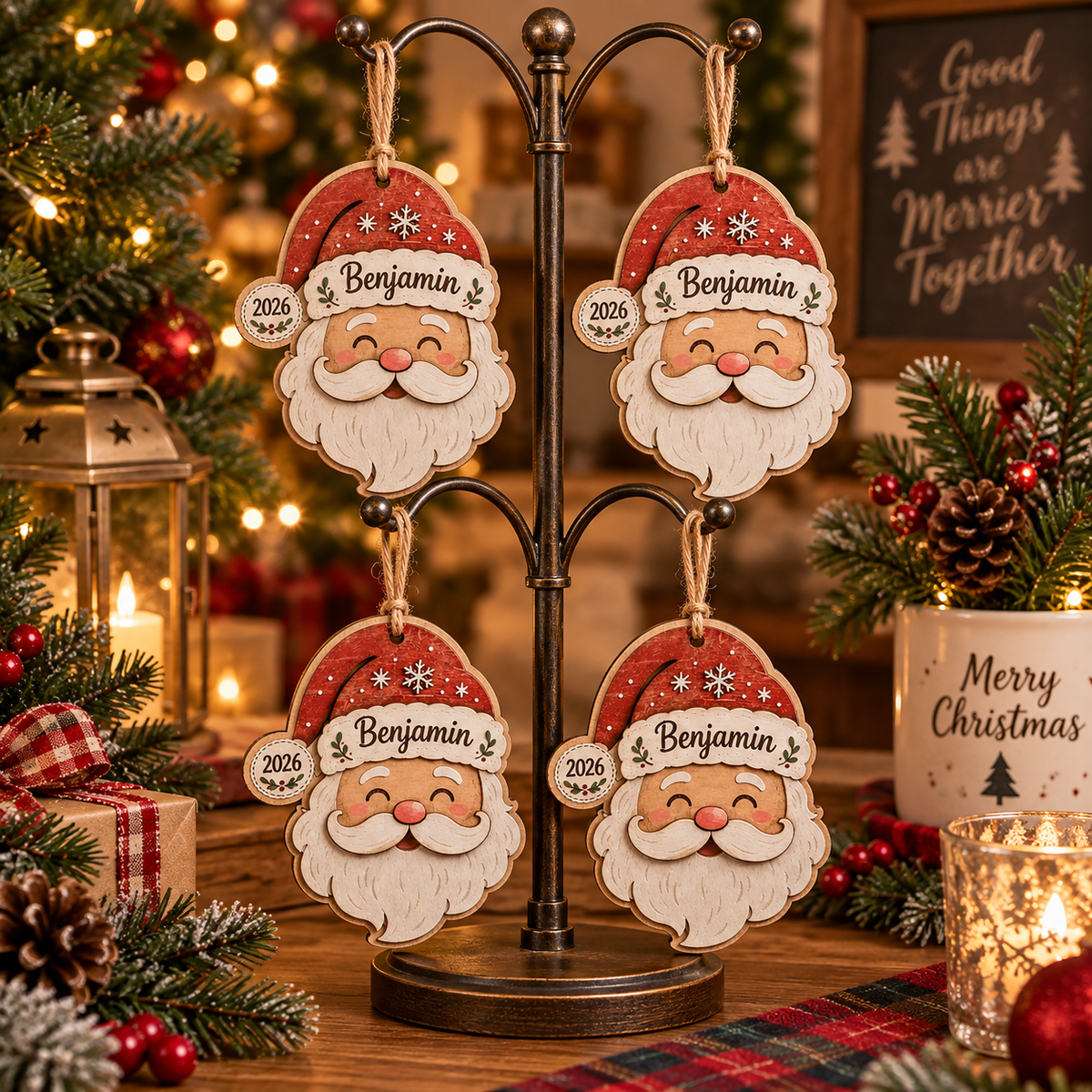 Personalized Santa Ornament, Custom Wood Christmas Decor with Child Name and Year, Kids Holiday Keepsake Gift 10a288dc-120d-4e1e-89b4-3c9aecd0e22e-272209e6-d8dd-421a-8c75-7aa66a1a0fbb.png