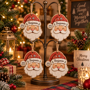 Personalized Santa Ornament, Custom Wood Christmas Decor with Child Name and Year, Kids Holiday Keepsake Gift 10a288dc-120d-4e1e-89b4-3c9aecd0e22e-272209e6-d8dd-421a-8c75-7aa66a1a0fbb.png