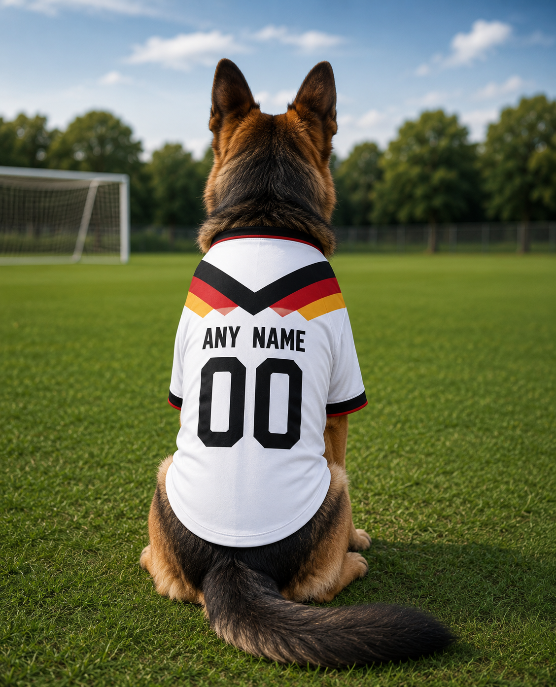 Germany Dog Tshirt 2026 World Cup Pet Clothes Jersey Style Custom Name and Number Pet Clothes Gifts