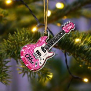 Personalized Guitar Christmas Ornament, Custom Name Acrylic Ornament, Guitar Player Gift, Musician Christmas Gift, Guitarist Keepsake 10a49619-d113-4f9b-b1d5-8b6b24cfc8c8-6.jpg