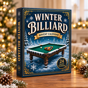 Billiards Snow Advent Calendar 2026 - 24-Day Festive Countdown, Acrylic Charms Blind Box - Gift For Billiards Lovers 10a9fef1-f9b3-48cd-bd7f-9ea8ec6f9e4c-winter-billiards-box.png
