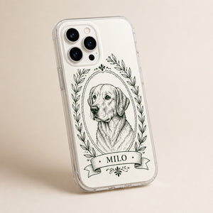 Cameo Laurel Pet Portrait Phone Case - Personalized Phonecase 10ac567e-9104-4073-a125-cb50b5f1d8a9.jpg