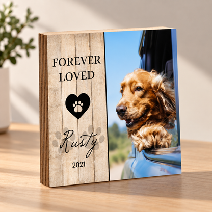 Personalized Pet Memorial Printed 4 or 6 - Wood Photo Block - Dog Loss Gift - Dog Memorial Frame - Pet Loss - Pet Memorial - Forever Loved 10acce40-315b-4c41-9246-6bd8e0a9e358-170_prv1.png