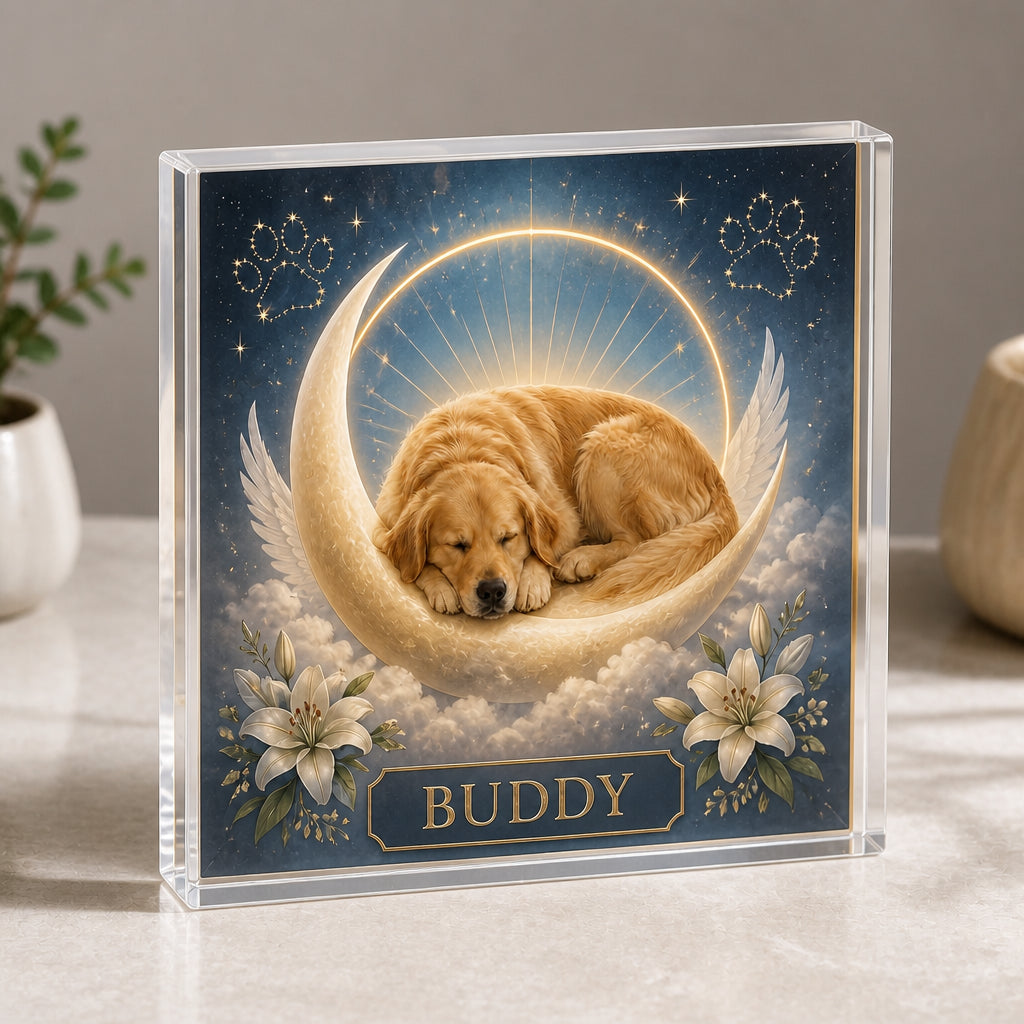 Angel Pet Memorial Acrylic Plaque – Photo Portrait + Name - Personalized Acrylic Plaque 10b95827-bfb8-4bbe-b602-40e6ee2e3d4e.jpg