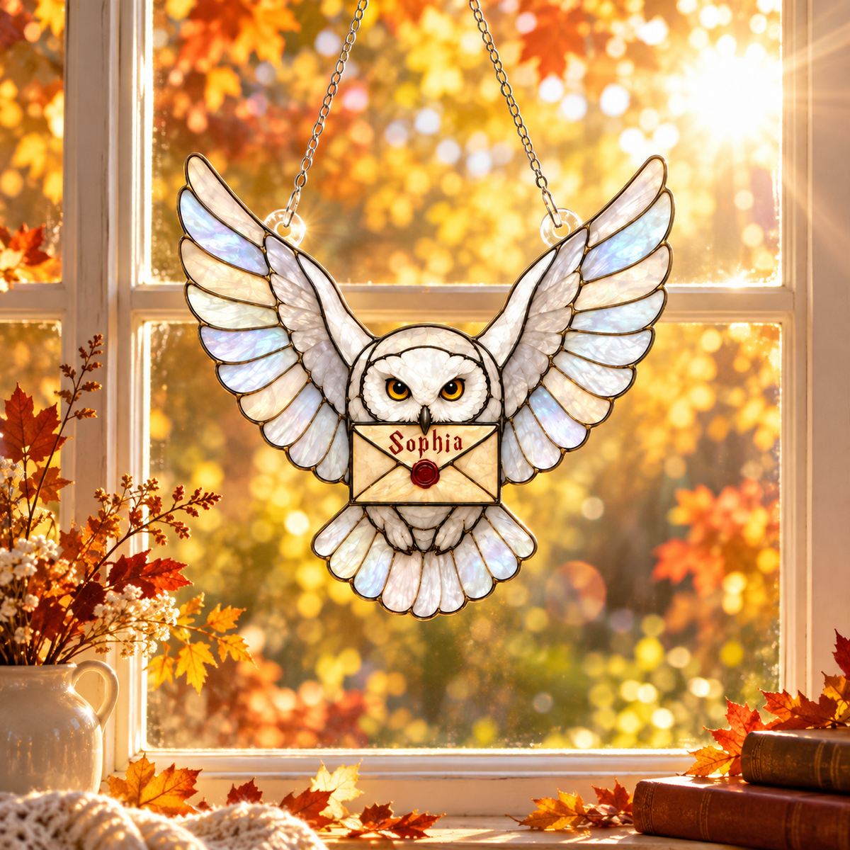 Personalized Owl Letter Suncatcher | Custom Name Wizard Acceptance Letter Window Hanging | Magic Birthday Gift 10ce2639-e33c-407c-838a-85d56ff385f3-f7358f3c-7b98-4229-8bf3-fd54326396fb.png