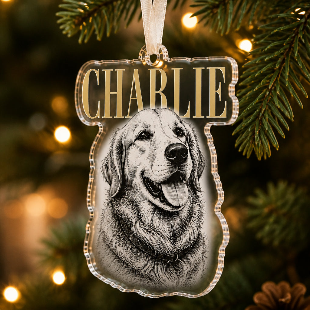 Custom Pet Name Etched-Style Acrylic Ornament - Personalized Transparent Acrylic Ornament 10d63df5-06e0-4a24-928e-5c7fb16a5408.jpg