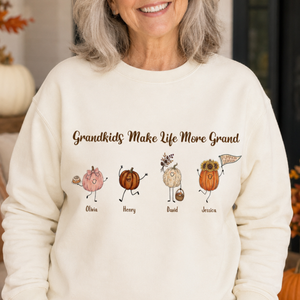 Grandkids Make Life More Grand Autumn Vibes - Personalized Apparel - Gift For Grandma, Fall Season Gift 10eb4bf0-6583-411f-9c72-5d6d827c5bac-banenr-1.png
