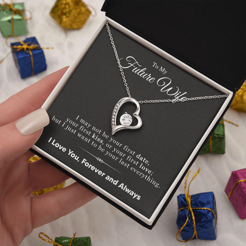 To My Wife I Just Want To Be Your Last Everything Necklace With Message Card, Gift For Wife,   Love From Husband. 1100.jpg