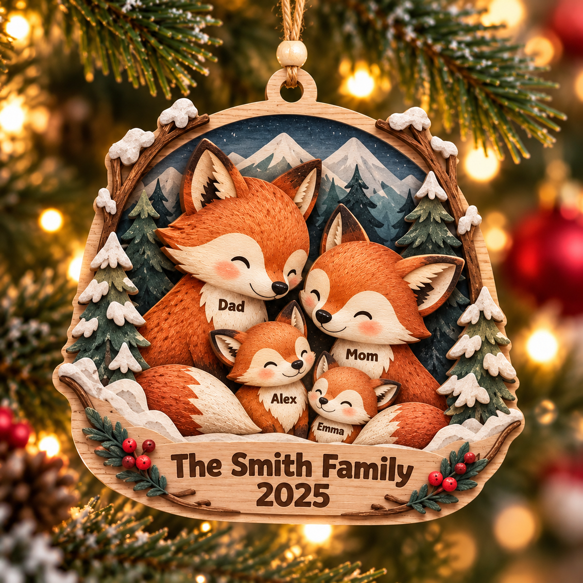 Personalized Fox Family Layered Wood Christmas Ornament, Custom Family Name Fox Ornament, Woodland Animal Family Keepsake, Christmas Gift 2026 11046e46-225c-415c-9281-0a7cdc761ee9-Image-Oct-28-2026-05_08_17-PM-3.png
