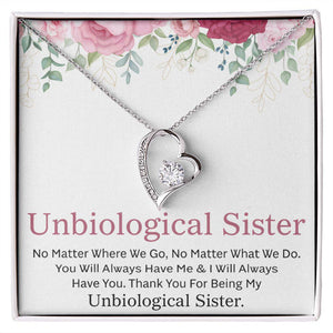 To My Unbiological Sister I Will Always Have You Necklace With Message Card, Birthday Gift, Meaningful Gift For Sister, Love From Sis. 1108.jpg
