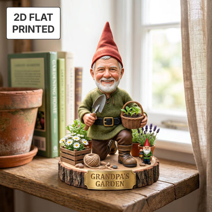 Personalized Garden Gnome 2D FLAT Wooden Block, Custom Photo Face Wood Sign, Gardening Keepsake, Father's Day Gift for Dad & Grandpa 110dac88-bbc0-4265-841c-a57c4a528949-3.jpg