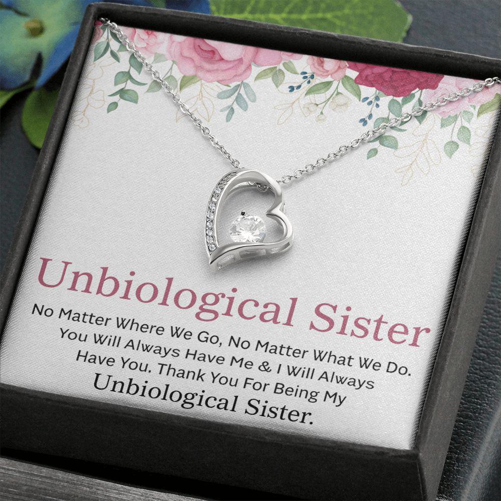 To My Unbiological Sister I Will Always Have You Necklace With Message Card, Birthday Gift, Meaningful Gift For Sister, Love From Sis. 1110.jpg