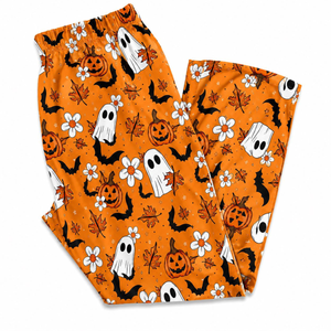 Ghost Pumpkin Halloween Pajama Pants, Women's Wide Leg Pajama Pants, Cute Spooky Lounge Pants, Fall Sleepwear, Halloween Gift for Her 113acf65-aea9-4441-b538-e3a9db3eb7c4-7.png
