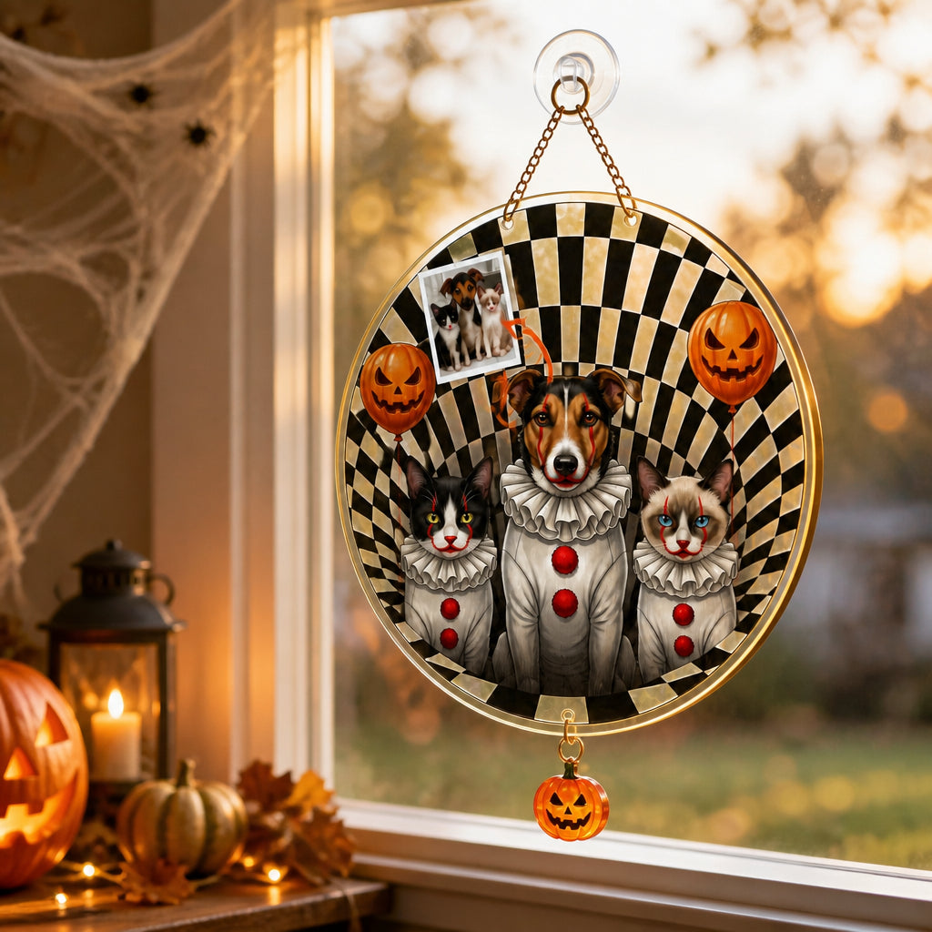 Custom Halloween Pet Doormat – Beware of the Pets - Personalized 1 Layered Suncatcher with Charm 1146483f-58e1-43f5-bd61-b6697075d834.jpg