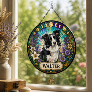 Custom Stained-Glass Pet Suncatcher – Photo-to-Art with Name - Personalized 1 Layered Suncatcher with Charm 1147b371-22d1-4392-87e4-8315d513216e.jpg