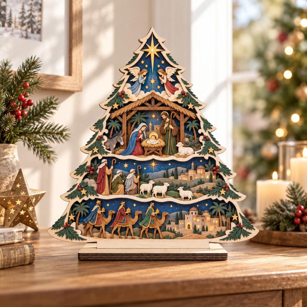 Nativity Scene Tree Wooden Sign,Nativity Tree Christian Gift,Holy Family Manger Christmas Decor,Jesus Faith Gift,Religious Holiday Decor 11499a36-ac6a-464f-be20-c3df35cb980d-1.jpg