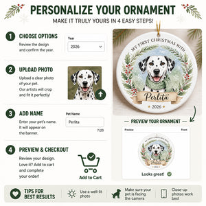 My First Christmas With [Pet Name] – Custom Pet Portrait Ornament - Personalized Ornament 114ab58d-0e90-451a-99b3-f0f6d39d7e82.jpg